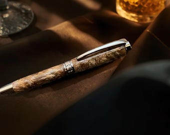 30 Year Single Malt | Black Titanium Rollerball Pen | Luxury Gift For Him
