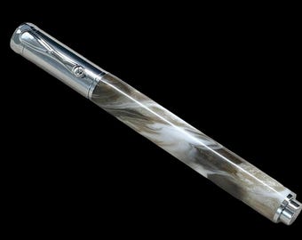 Elegant “Champagne Marble” Rollerball Pen | Handmade Gifts by Highlander
