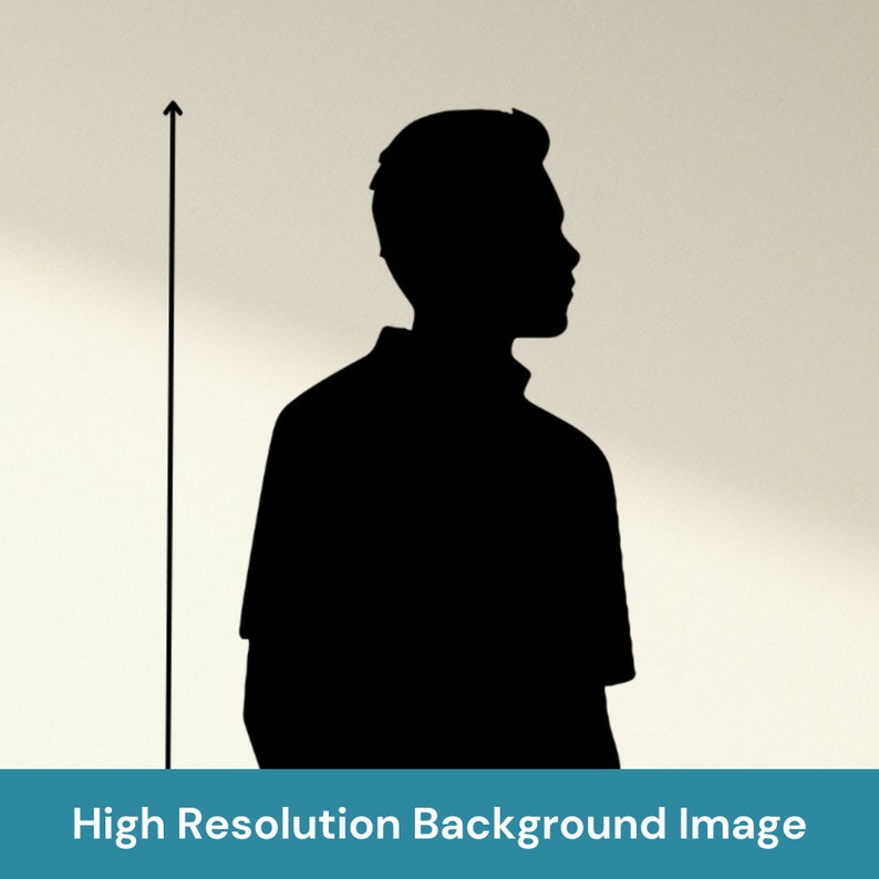 Wall Art Size Guide Portrait Template, Poster Size Chart Vertical