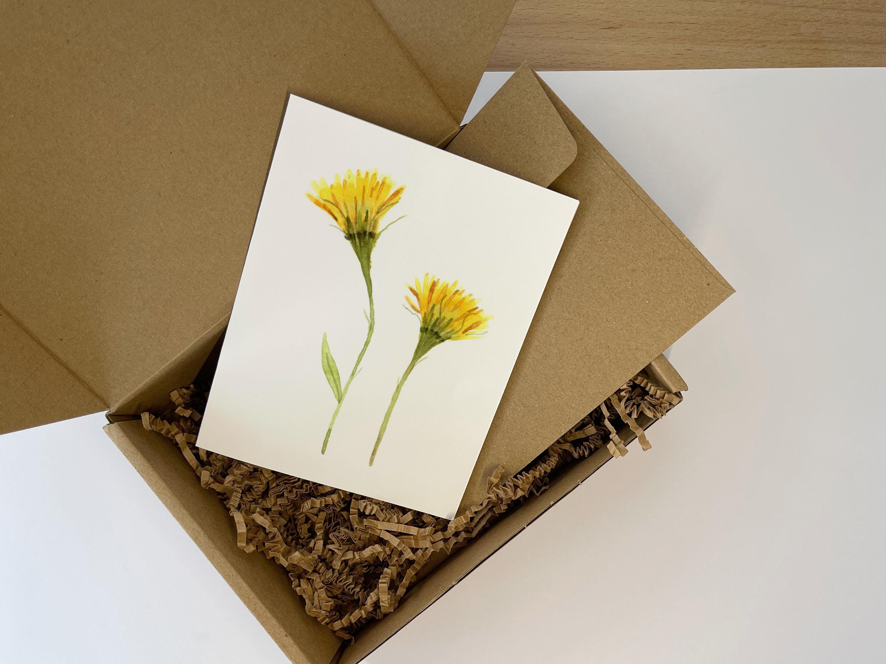 Floral Note Cards Set | Watercolor Wildflowers Stationery With ...