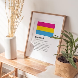 Funny Pansexual Dictionary Definition Print, Funny LGBTQ Poster Gift