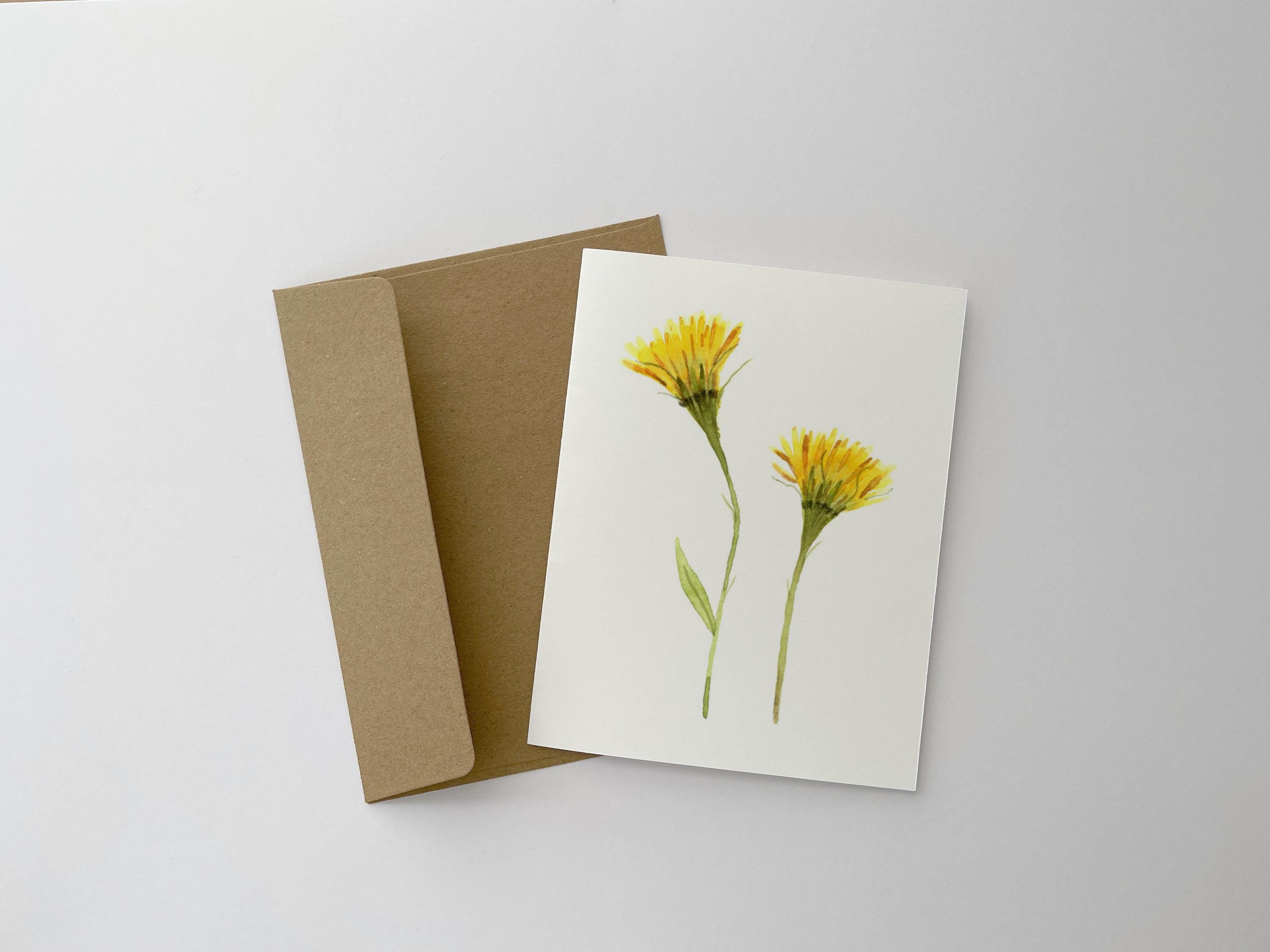 Floral Note Cards Set | Watercolor Wildflowers Stationery With ...