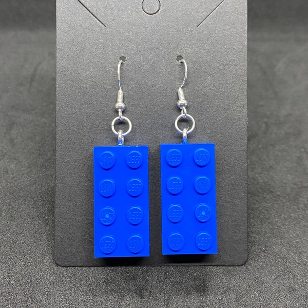 Handgefertigte Ziegelohrringe | Süßes Valentinstagsgeschenk für AFOL | Handgefertigte Ziegelohrringe | Tolles Geschenk für LEGO®-Fans