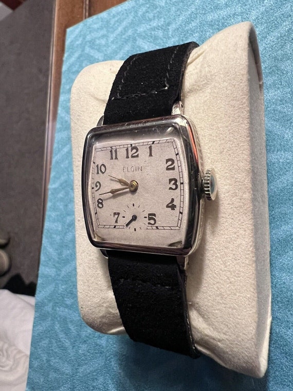 Elgin Grade 82 Men’s Art Deco Wristwatch. MFG 1889