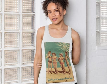 Girls Just Wanna Have Sun Ladies Vest