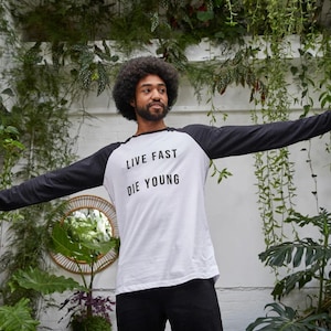 Live Fast Baseball Tee