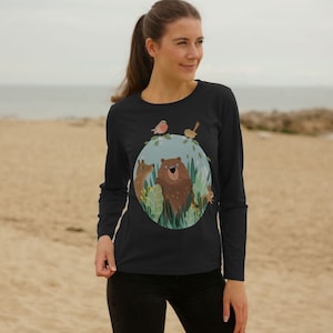 Woodland Whimsy Ladies Long Sleeved Tee
