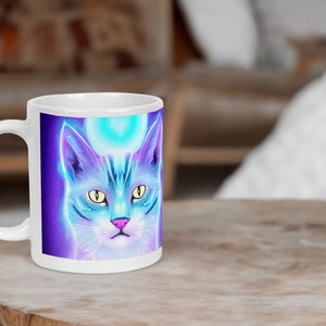 Nigel The Neon Cat Mug