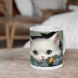 Peeking Kitty 3 Mug