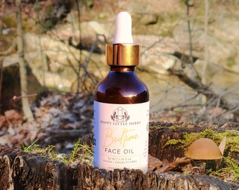 Organic Skincare Face Oil Bedtime Serum Organic Skincare Organic Face Oil Serum Dropper Organic Moisturizer Sensitive Skin Oil