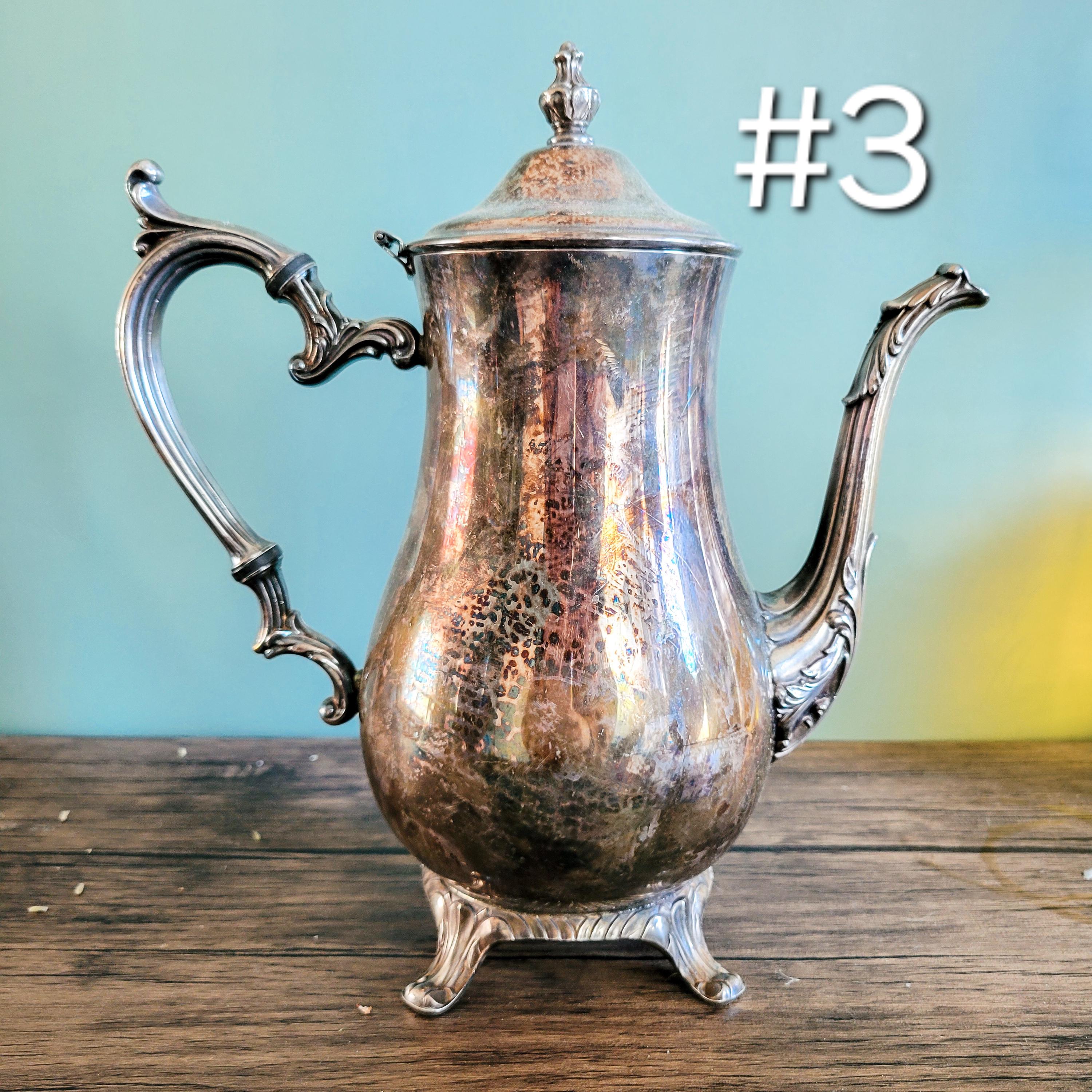 Vintage Silver Plated Tea Pot: WM Rogers, FB Rogers