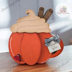 Pumpkin Shelf Sitter Fall Mantel Decor Pumpkin Decoration Tiered Tray pumpkin Wooden Pumpkin Decor Pumpkin Spice Decor