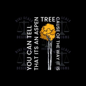 Aspen Tree Old School Vine Video SVG + PNG, You Can Tell That Its An Aspen Tree Cause Of The Way It Is svg png