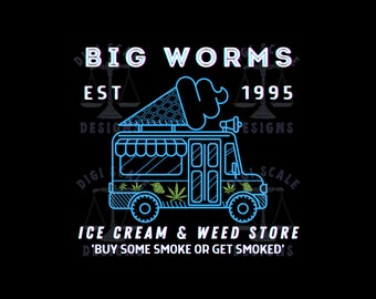 Friday Movie Big Worm's Ice Cream SVG + PNG, Bye Felicia Friday 90s Nostalgia Smokey svg png