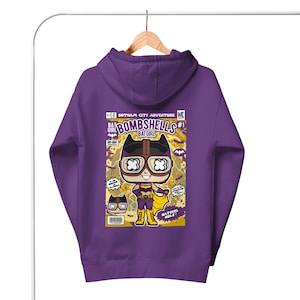 DC Bombshells Batgirl Hoodie: Retro Superheroine Pullover