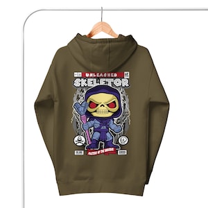 80s Cartoon Hoodie, Skeletor Pullover, Masters of the Universe, He-Man Villain Sweatshirt, Retro Nostalgia Gift for Him, Unisex