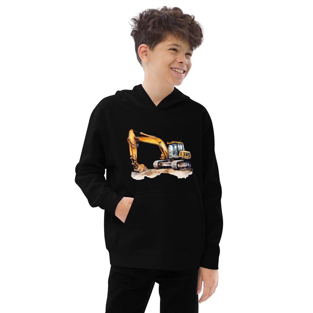 Excavator Youth Fleece Hoodie Etsy