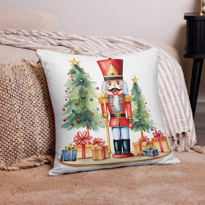 Insert Included: Nutcracker Decorative Pillow