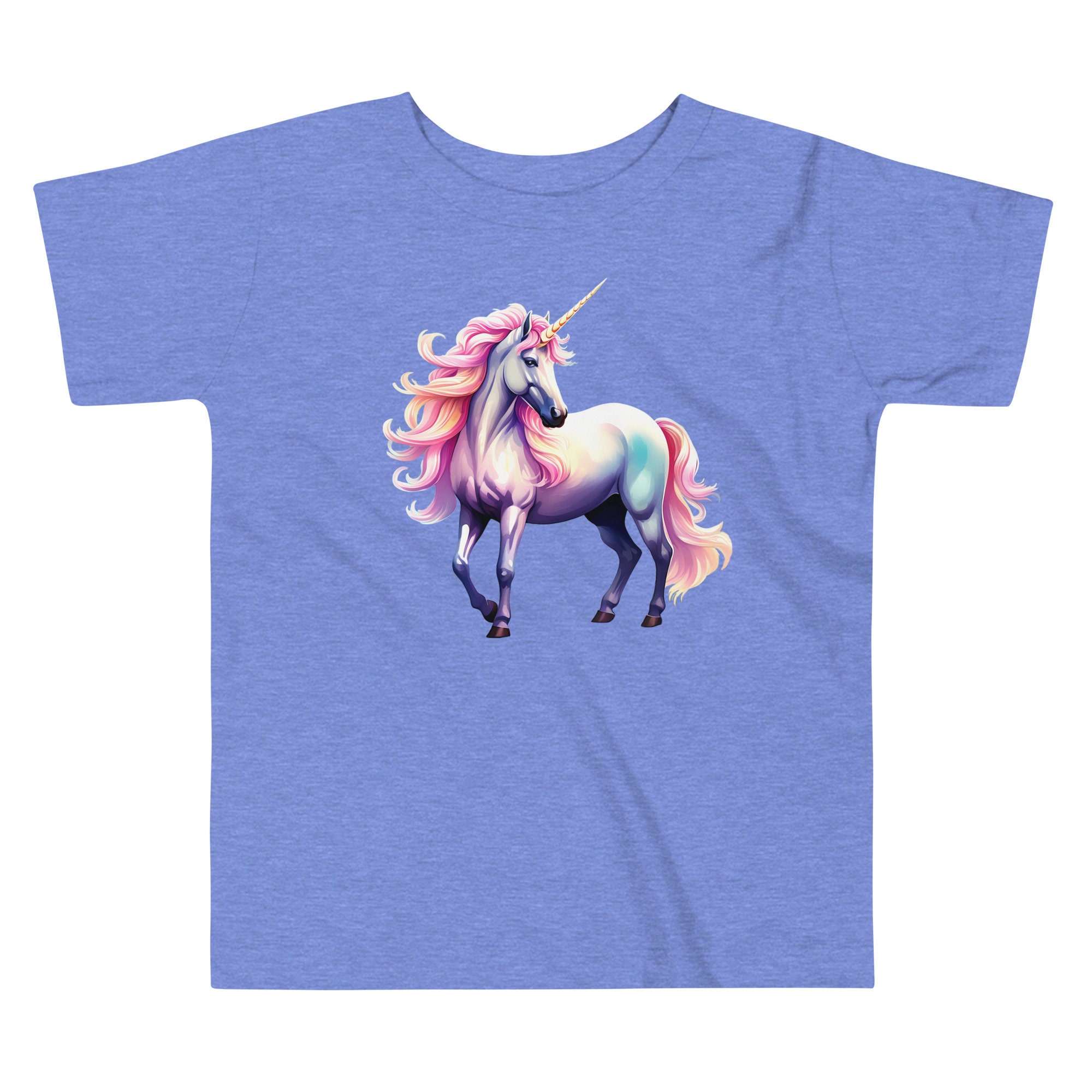 Regalo Compleanno Maglietta Unicorno Colorata Per Bambina Manica