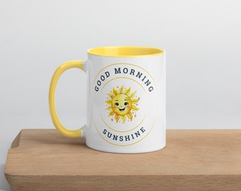 Good Morning Sunshine Mug with Yellow Inside