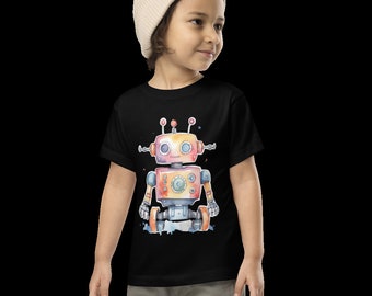 Robot on Wheels Toddler Short Sleeve Tee
