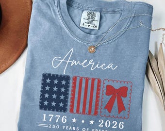 250 Jahre Freiheit Shirt, Retro Shirt mit der amerikanischen Flagge, süßes USA Flagge Shirt, 4. Juli, stolzes patriotisches amerikanisches Shirt