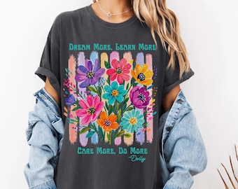Dream More Do More Dolly Shirt, Country Shirt,  Retro Dolly Parton Memorial Tee, Country Music Cowgirl T-Shirt, Dolly Tribute Tee
