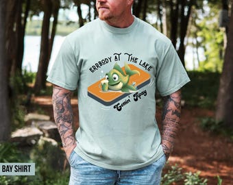 Errbody At The Lake Getting Tipsy Comfort Colors Shirt, Funny Lake Life Tee for Summer Vibes, Fun Graphic T-Shirt for Boating or Beach Days