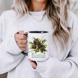 Personalized Christmas Mug, Custom Christmas Mug, Secret Santa Gift, Christmas Coffee Cup, Custom Name Mug, Merry Christmas Mug, Xmas Mug