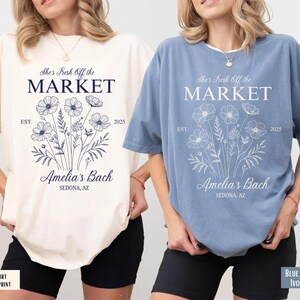 Custom Bachelorette Party T-Shirts: Floral Garden Bride Tribe