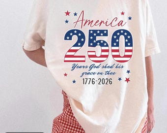 Christliches amerikanisches Flaggen-T-Shirt, 250 Jahre Jubiläum-USA-Shirt, 1776-Patrus-T-Shirt, Glaube und Freiheit-Grafik-Shirts am 4