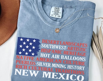 New Mexico Shirt, Comfort Colors® Anti-Trump Pro-Democracy Tee, Quiet Activism Tee, Subtle Anti Trump Shirt