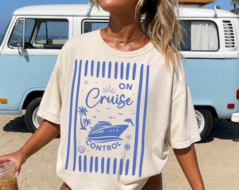 Auf Cruise Control Comfort Farben Shirt, Sommerferien T-Shirt, Girls Trip 2026 Shirts, Familien Matching T-Shirt, Family Vibes T-Shirt, Sommerurlaub