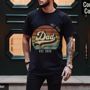 Personalized Dad Est. 2025 Shirt: Custom Father&#39;s Day Tee