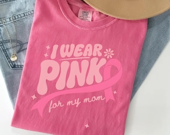 Custom Breast Cancer Awareness Shirt Comfort Colors, Breast Cancer Support Squad T-Shirts, Custom Family Cancer Support Team Shirt