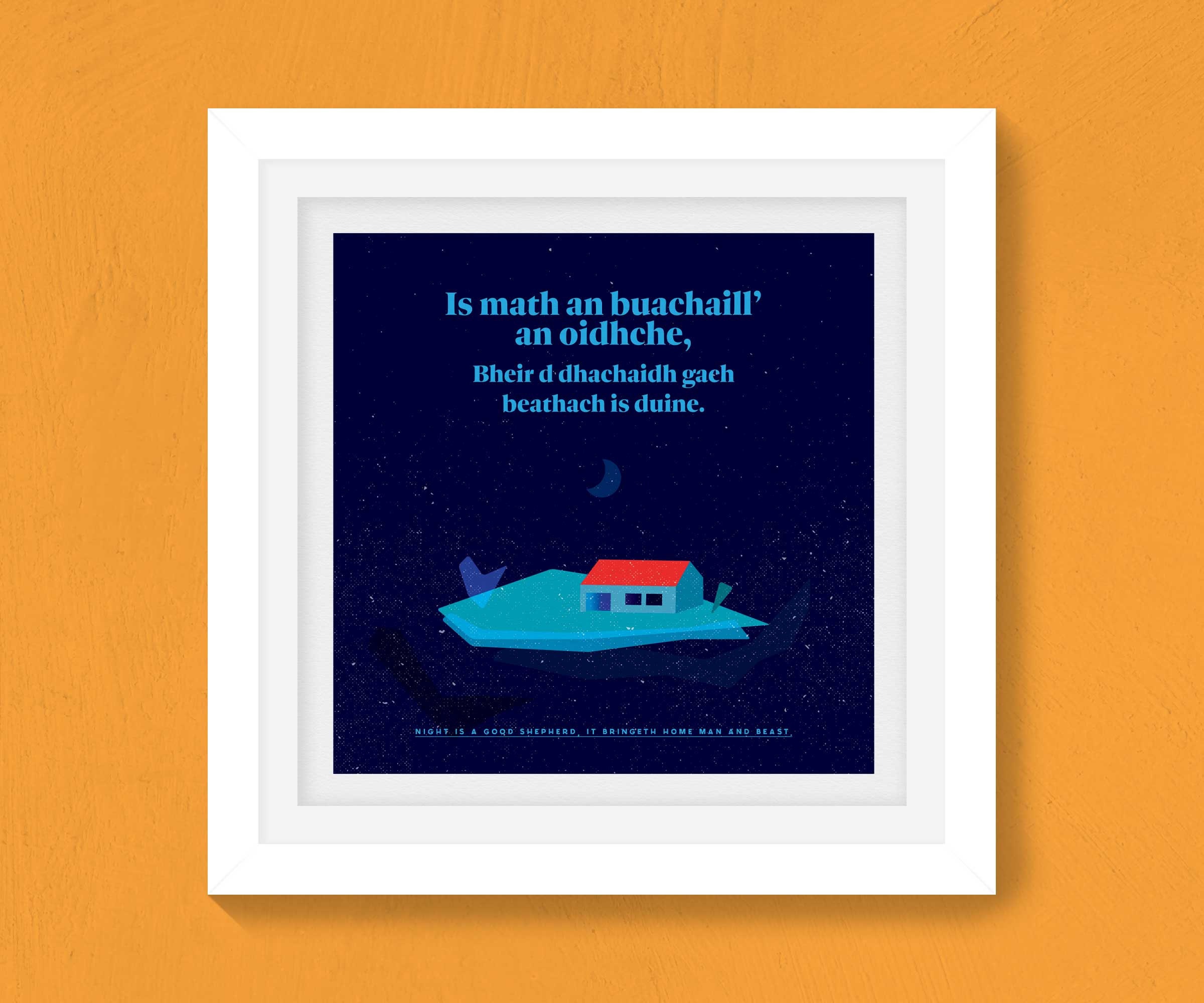 Is Math an Buachaill' an Oidhche—gaelic, Gàidhlig, Scottish Gaelic Art  Print - Etsy, image size:2400x2000