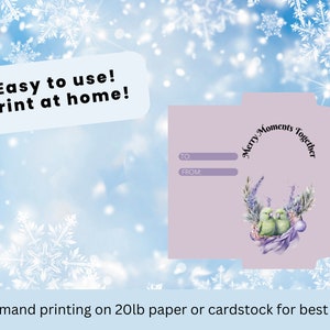 Christmas money envelope template, Printable Christmas envelope, cash envelope, money envelope, Christmas money holder, Christmas cash
