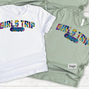 Girls trip shirt, girls weekend 2025,  group vacation shirt, Matching vacation tshirt, gift for friends, Destination girls trip, vacay mode