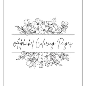 Coloriages de l&#39;alphabet