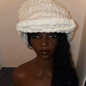 Luxury Crochet Hat with Brim | One Size Fits Most | Handcrafted Winter Fashion