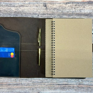 Personalized Leather Journal Leather Document Holder A5 Leather Cover A5 Notebook Cover Manifestation Journal Leather Folder Leadership Gift