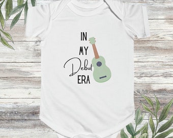 In My Debut Era Guitar | Debut Era| Taylor Swift Kid Clothing| Baby 0-24M Bodysuit| Taylor Baby Shower Gift| Swiftie Gift