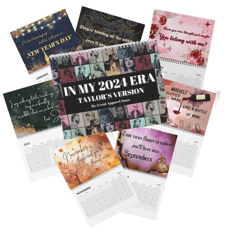 In My 2024 Era Calendar Taylor Swift Merch Taylors Version Calendar