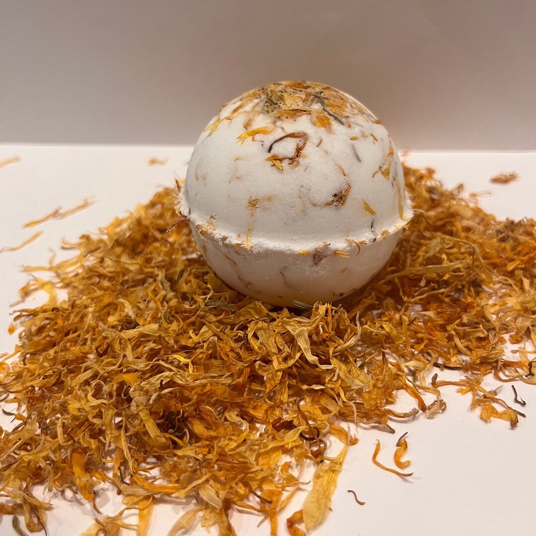 Eczema Bath Bomb Calendula Tea Tree Chamomile Shower Etsy