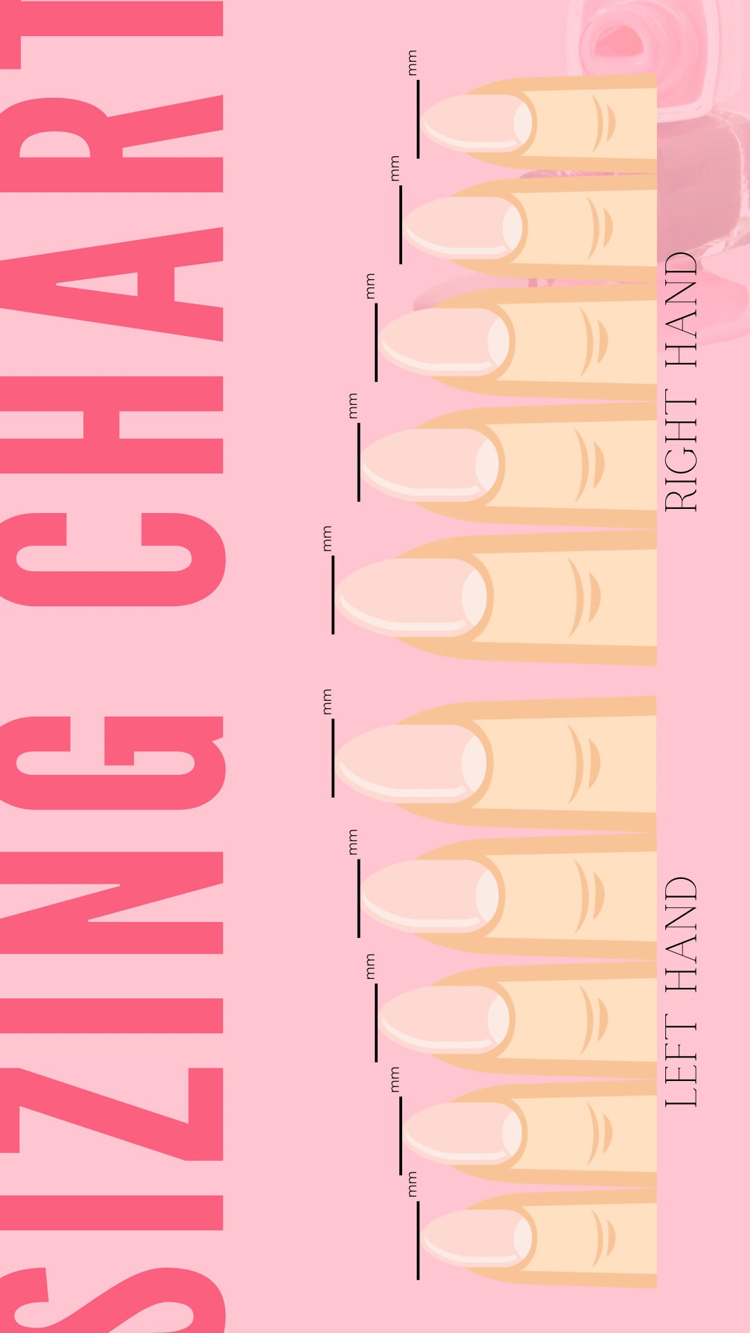 Nails Measurement Chart - Etsy