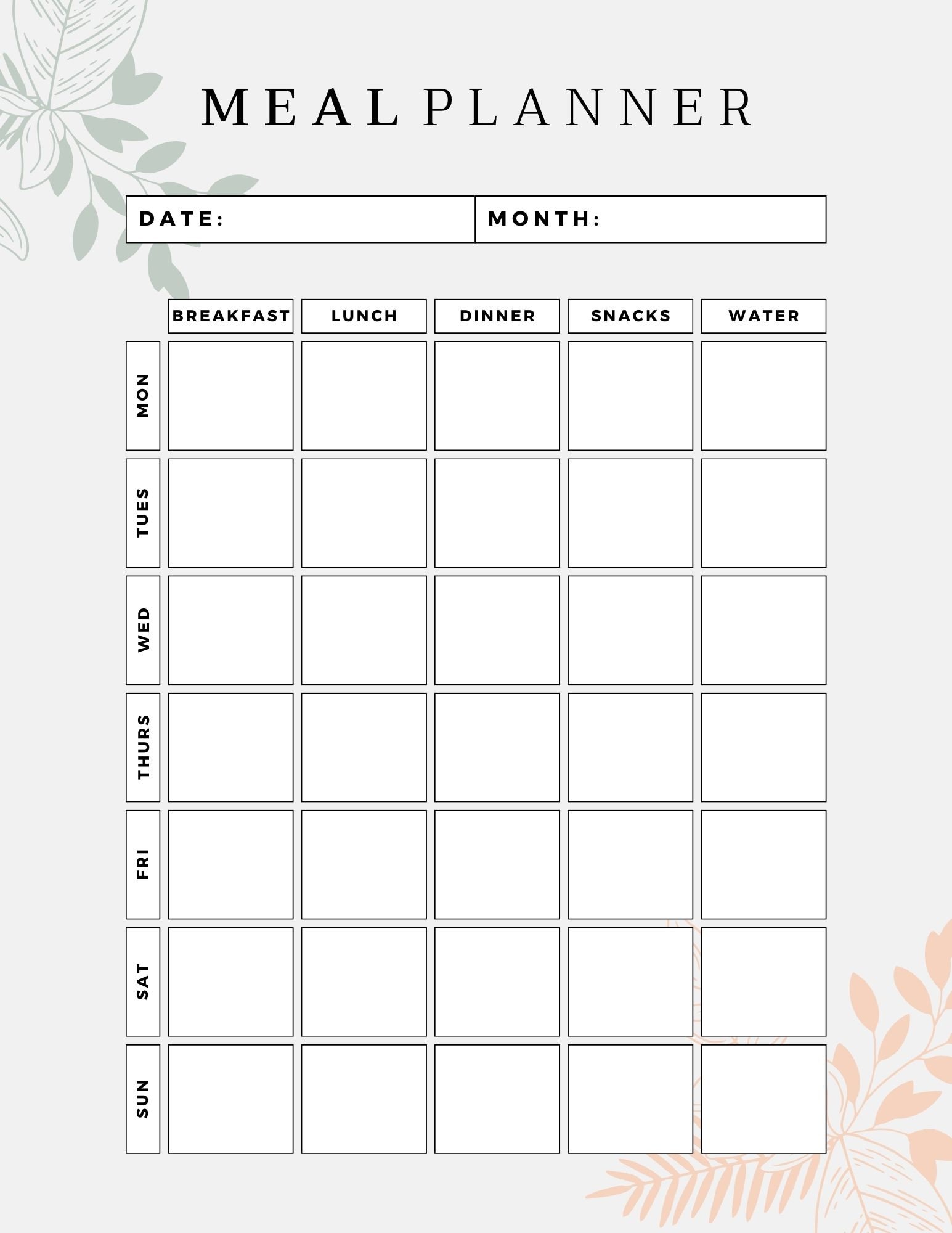 2024 Simple Minimalist Printable Personal Calendar Planner - Etsy