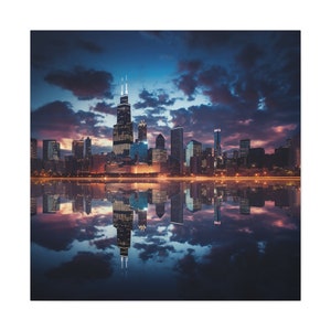 Chicago Skyline Canvas Print - Cityscape Elegance for Your Space