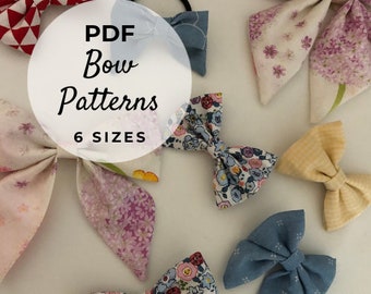 Basic Bow Sewing Pattern l Sailor Bow Pattern l Bow Pattern l Baby sewing pattern