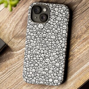 Phone Case Ghost Pattern iPhone 15 14 13 12 11 Pro Max Mini Plus Case for Galaxy Pixel Cases
