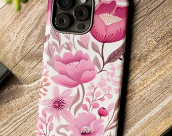 Floral Botanical Flower Pattern Phone Case, iPhone, Pixel, Galaxy